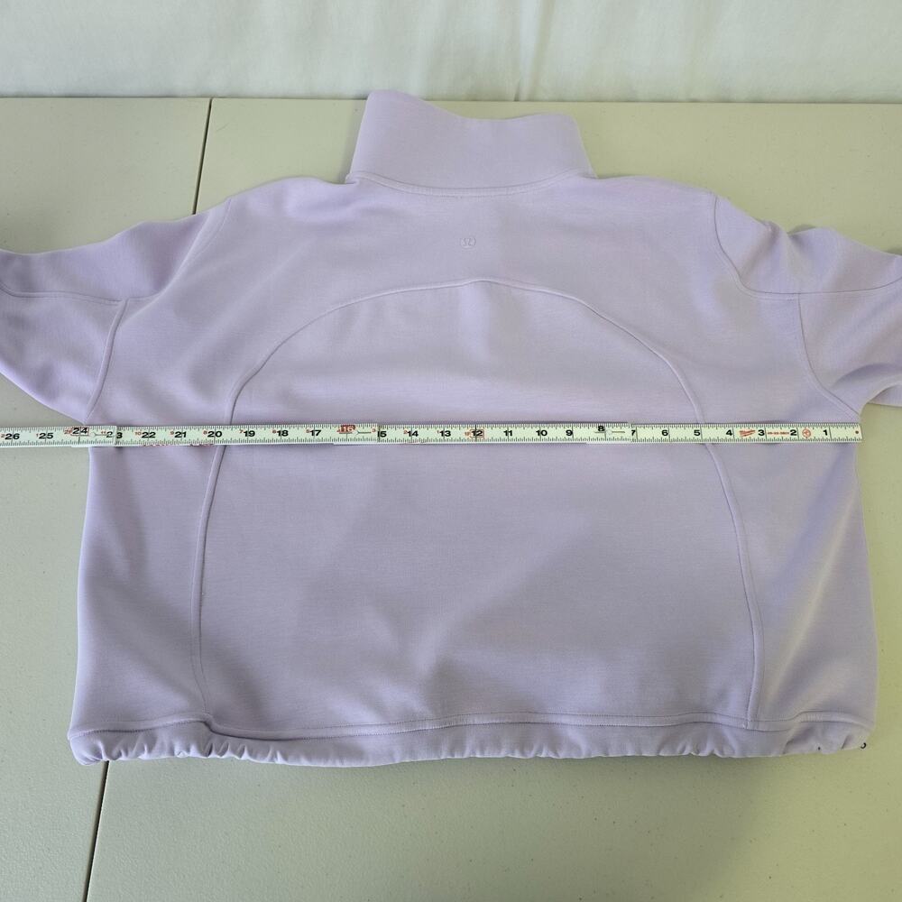 Lululemon Cropped Half Zip Women's 14 Lavender Purple - Picture 9 of 12